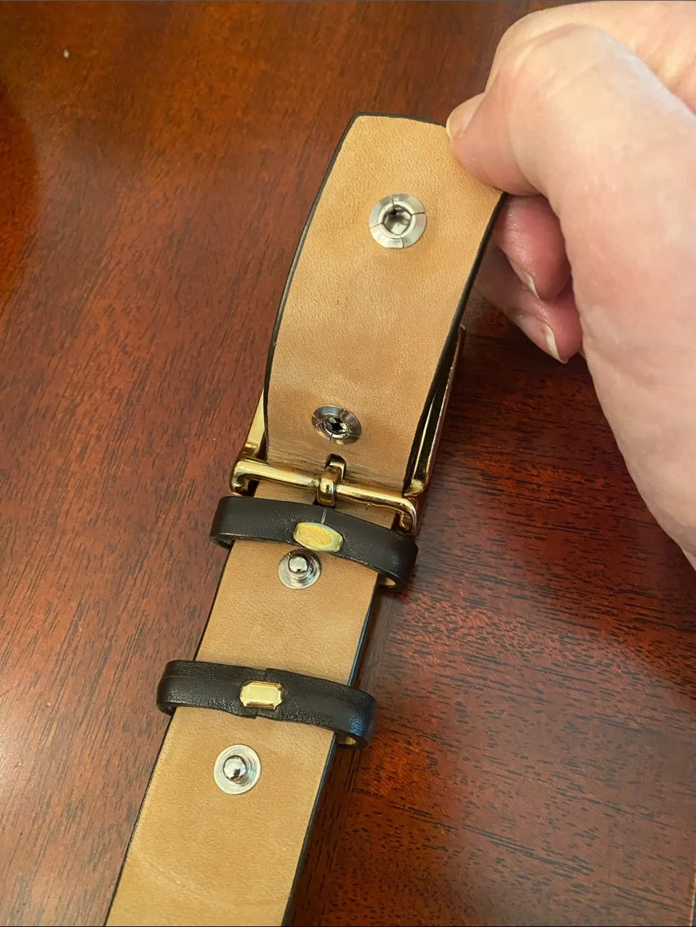 W. Kleinberg for Neiman Marcus brown Leather Belt